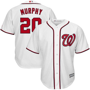 Daniel Murphy Washington Nationals Majestic Home Cool Base Player Jersey - White