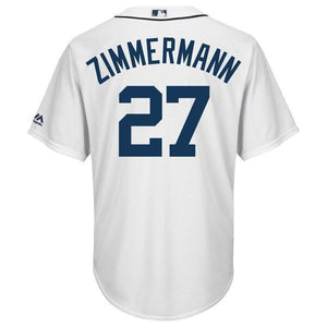 Jordan Zimmermann Detroit Tigers Majestic Home Cool Base Player Jersey – White