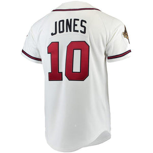 Chipper Jones Atlanta Braves Mitchell & Ness Jersey - White