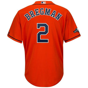 Alex Bregman Houston Astros Majestic 2019 Postseason Official Cool Base Player Jersey - Orange