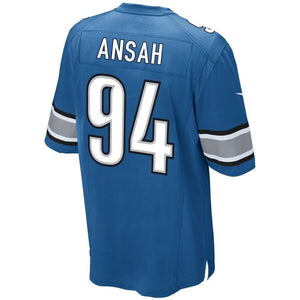 Ezekiel Ansah Detroit Lions Nike Game Jersey - Light Blue