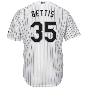 Chad Bettis Colorado Rockies Majestic Home Cool Base Jersey - White