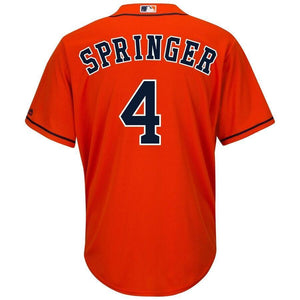 George Springer Houston Astros Majestic Cool Base Player Jersey - Orange