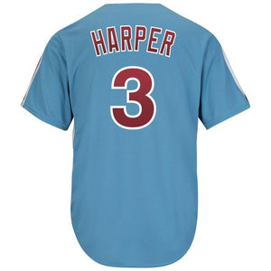 Bryce Harper Philadelphia Phillies Majestic Cool Player Jersey - Light Blue