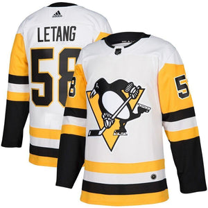 Kris Letang Pittsburgh Penguins adidas Away Player Jersey - White