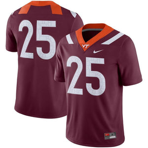 #25 Virginia Tech Hokies Nike Game Jersey - Maroon