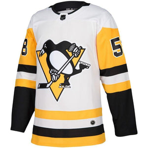 Kris Letang Pittsburgh Penguins adidas Away Player Jersey - White