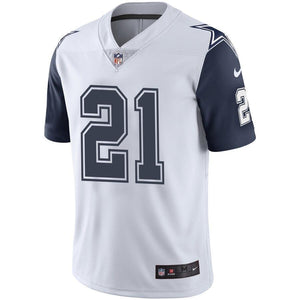 Ezekiel Elliott Dallas Cowboys Nike Vapor Untouchable Color Rush Limited Player Jersey - White