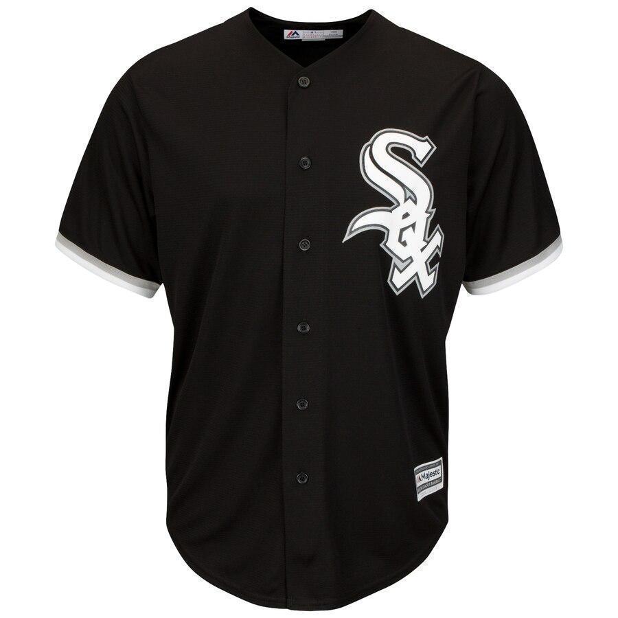 Yoan Moncada Chicago White Sox Majestic Alternate Official Cool Base Replica Player Jersey - Black/White