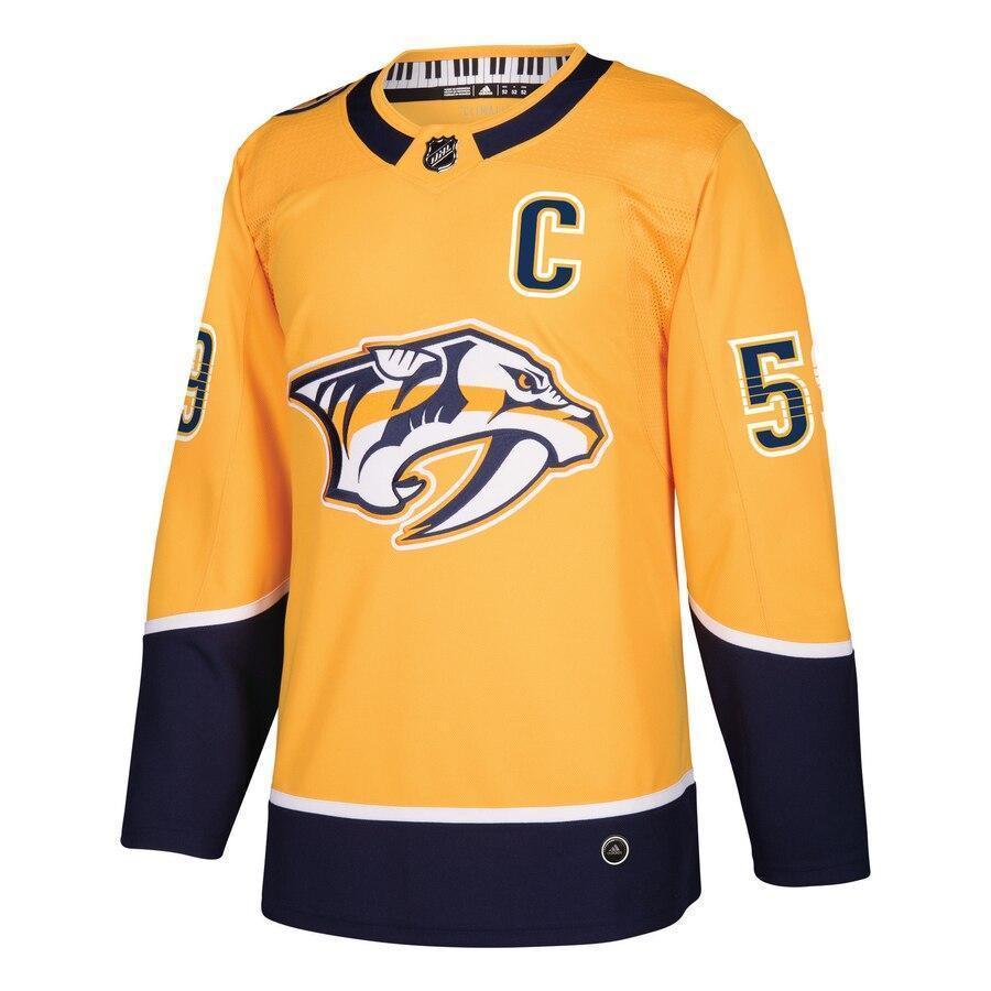 Roman Josi Nashville Predators adidas Home Player Jersey - Gold