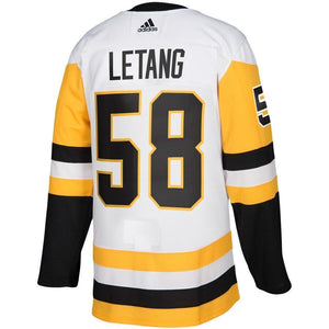 Kris Letang Pittsburgh Penguins adidas Away Player Jersey - White