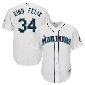 Felix Hernandez Seattle Mariners Majestic Cool Base Player Jersey - White