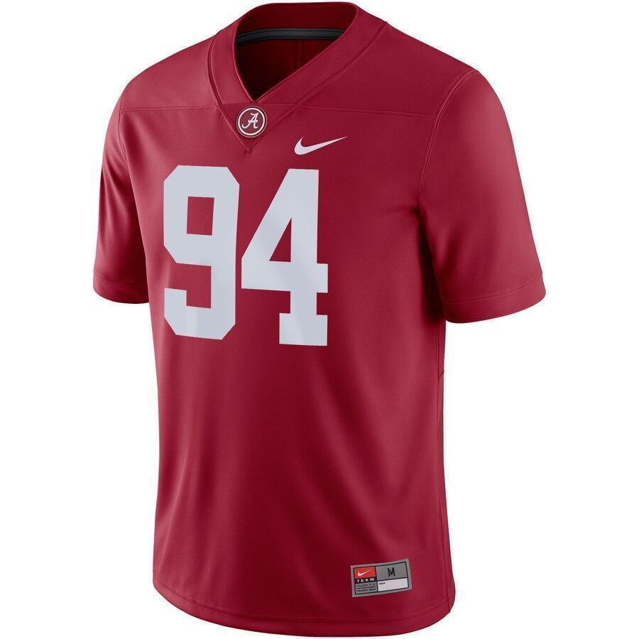 Da'Ron Payne Alabama Crimson Tide Nike Game Jersey - Crimson