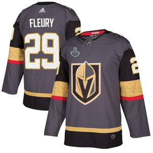 Marc-Andre Fleury Vegas Golden Knights adidas 2018 Stanley Cup Final Bound Patch Player Jersey - Gray