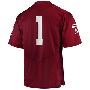 #1 Temple Owls Under Armour Team Replica Football Jersey - Garnet