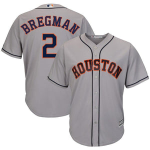 Alex Bregman Houston Astros Majestic Road Official Cool Base Player Jersey - Gray