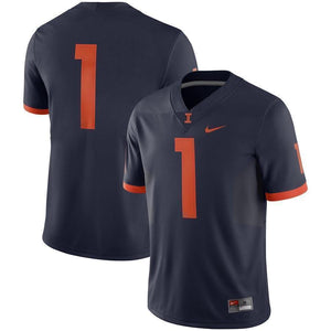 Illinois Fighting Illini 2018 Game Football Jersey – Navy