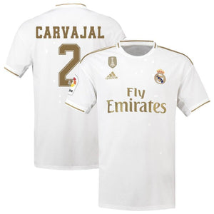 Daniel Carvajal Real Madrid Home Soccer Jersey 2019-20 Jersey – White