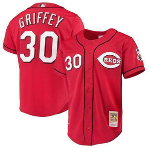 Ken Griffey Jr. Cincinnati Reds Mitchell & Ness  Jersey - Scarlet